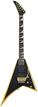 Jackson X Series Rhoads RRX24   Black with Yellow Bevels