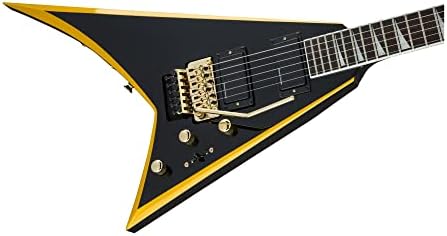 Jackson X Series Rhoads RRX24   Black with Yellow Bevels