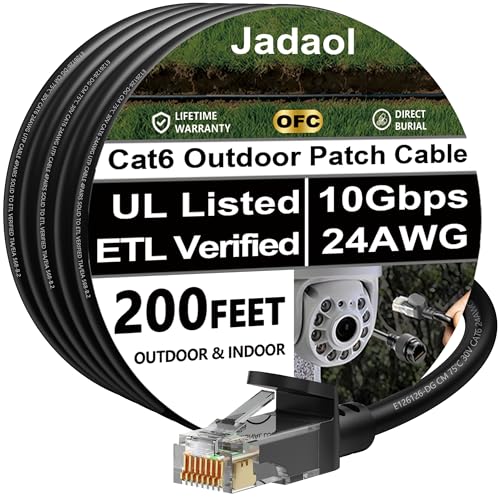 Jadaol Cat 6 Ethernet Cable 50 ft  10Gbps Support Cat8 Cat7 Network  Flat RJ45 LAN Patch Cable  High Speed Wired Internet Cable for Router  Modem  Switch  Gaming Consoles  PC  Streaming Devices  White