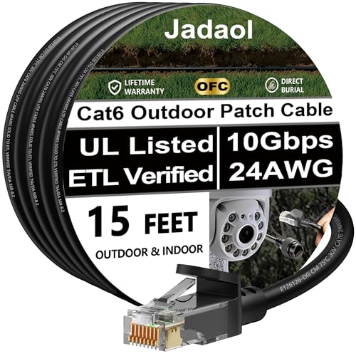 Jadaol Cat 6 Ethernet Cable 50 ft  10Gbps Support Cat8 Cat7 Network  Flat RJ45 LAN Patch Cable  High Speed Wired Internet Cable for Router  Modem  Switch  Gaming Consoles  PC  Streaming Devices  White