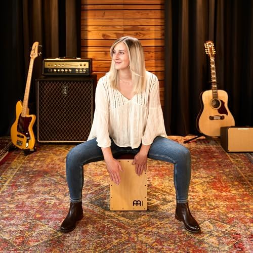 Jam Cajon Box Drum with Snare and Bass Tone for Acoustic Music   MADE IN EUROPE   Baltic Birch Wood  Play with Your Hands  2 YEAR WARRANTY
