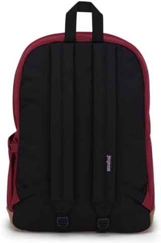 JanSport Right Pack Backpack   Durable Daypack with Padded 15 Laptop Sleeve  Spacious Main Compartment & Integrated Water Bottle Pocket   Russet Red