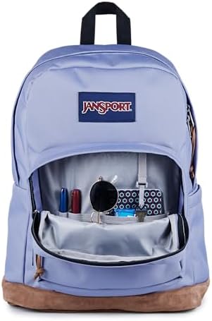 JanSport Right Pack Backpack   Durable Daypack with Padded 15 Laptop Sleeve  Spacious Main Compartment & Integrated Water Bottle Pocket   Russet Red