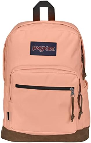 JanSport Right Pack Backpack   Durable Daypack with Padded 15 Laptop Sleeve  Spacious Main Compartment & Integrated Water Bottle Pocket   Russet Red