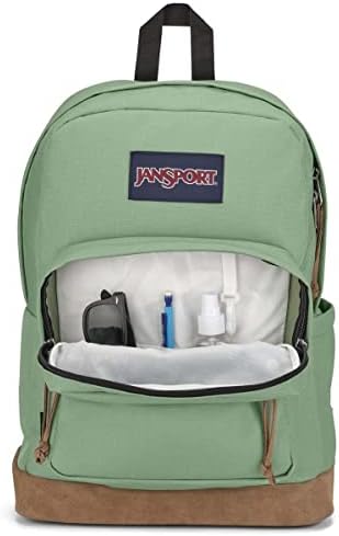 JanSport Right Pack Backpack   Durable Daypack with Padded 15 Laptop Sleeve  Spacious Main Compartment & Integrated Water Bottle Pocket   Russet Red