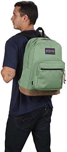 JanSport Right Pack Backpack   Durable Daypack with Padded 15 Laptop Sleeve  Spacious Main Compartment & Integrated Water Bottle Pocket   Russet Red