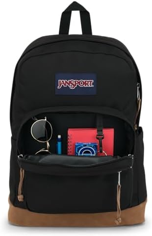 JanSport Right Pack Backpack   Durable Daypack with Padded 15 Laptop Sleeve  Spacious Main Compartment & Integrated Water Bottle Pocket   Russet Red