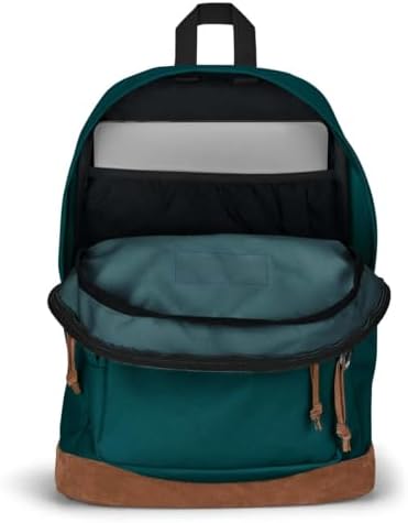 JanSport Right Pack Backpack   Durable Daypack with Padded 15 Laptop Sleeve  Spacious Main Compartment & Integrated Water Bottle Pocket   Russet Red