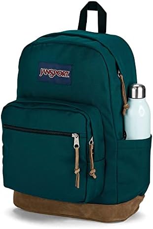 JanSport Right Pack Backpack   Durable Daypack with Padded 15 Laptop Sleeve  Spacious Main Compartment & Integrated Water Bottle Pocket   Russet Red