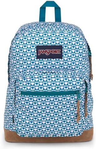 JanSport Right Pack Backpack   Durable Daypack with Padded 15 Laptop Sleeve  Spacious Main Compartment & Integrated Water Bottle Pocket   Russet Red