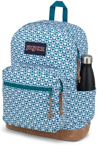 JanSport Right Pack Backpack   Durable Daypack with Padded 15 Laptop Sleeve  Spacious Main Compartment & Integrated Water Bottle Pocket   Russet Red
