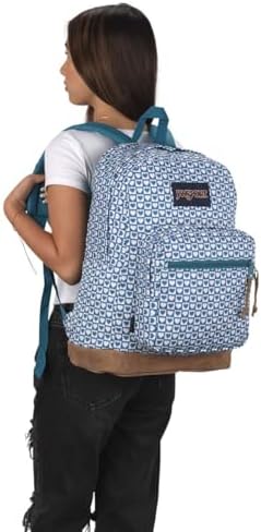 JanSport Right Pack Backpack   Durable Daypack with Padded 15 Laptop Sleeve  Spacious Main Compartment & Integrated Water Bottle Pocket   Russet Red