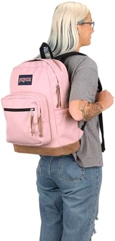 JanSport Right Pack Backpack   Durable Daypack with Padded 15 Laptop Sleeve  Spacious Main Compartment & Integrated Water Bottle Pocket   Russet Red