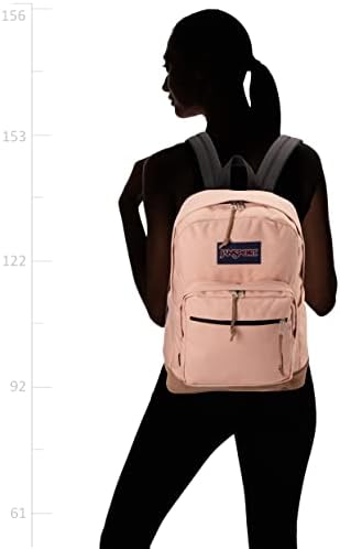 JanSport Right Pack Backpack   Durable Daypack with Padded 15 Laptop Sleeve  Spacious Main Compartment & Integrated Water Bottle Pocket   Russet Red