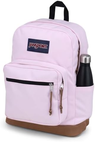 JanSport Right Pack Backpack   Durable Daypack with Padded 15 Laptop Sleeve  Spacious Main Compartment & Integrated Water Bottle Pocket   Russet Red