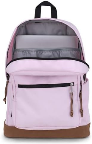 JanSport Right Pack Backpack   Durable Daypack with Padded 15 Laptop Sleeve  Spacious Main Compartment & Integrated Water Bottle Pocket   Russet Red