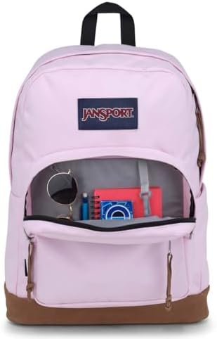 JanSport Right Pack Backpack   Durable Daypack with Padded 15 Laptop Sleeve  Spacious Main Compartment & Integrated Water Bottle Pocket   Russet Red