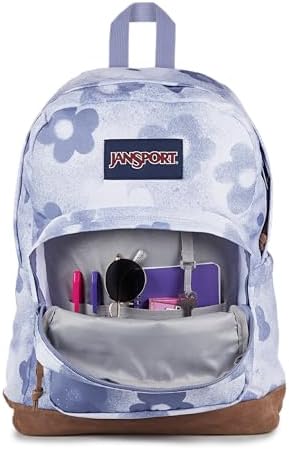 JanSport Right Pack Backpack   Durable Daypack with Padded 15 Laptop Sleeve  Spacious Main Compartment & Integrated Water Bottle Pocket   Russet Red