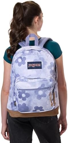 JanSport Right Pack Backpack   Durable Daypack with Padded 15 Laptop Sleeve  Spacious Main Compartment & Integrated Water Bottle Pocket   Russet Red