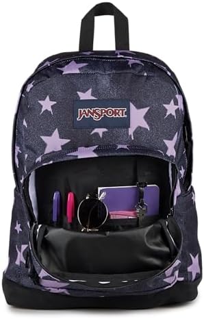 JanSport Right Pack Backpack   Durable Daypack with Padded 15 Laptop Sleeve  Spacious Main Compartment & Integrated Water Bottle Pocket   Russet Red