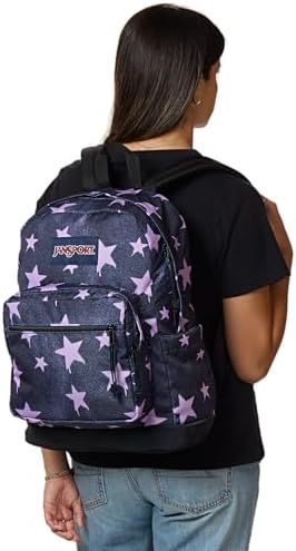 JanSport Right Pack Backpack   Durable Daypack with Padded 15 Laptop Sleeve  Spacious Main Compartment & Integrated Water Bottle Pocket   Russet Red