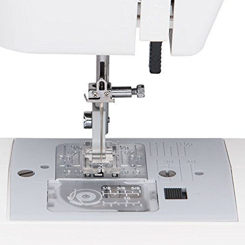 Janome MOD 15 Easy to Use Sewing Machine with 15 Stitches  Adjustable Stitch Length and 5 Piece Feed Dogs