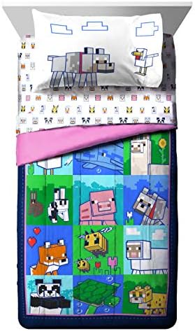 Jay Franco Disney Lilo & Stitch Twin Comforter Set   5 Piece Bedding Includes Sheet Set & Pillow Covers   Super Soft Kids Floral Bedding