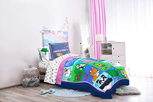 Jay Franco Disney Lilo & Stitch Twin Comforter Set   5 Piece Bedding Includes Sheet Set & Pillow Covers   Super Soft Kids Floral Bedding