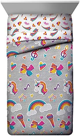 Jay Franco Disney Lilo & Stitch Twin Comforter Set   5 Piece Bedding Includes Sheet Set & Pillow Covers   Super Soft Kids Floral Bedding