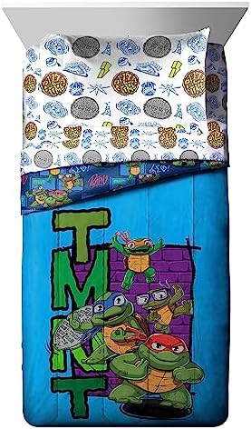 Jay Franco Disney Lilo & Stitch Twin Comforter Set   5 Piece Bedding Includes Sheet Set & Pillow Covers   Super Soft Kids Floral Bedding