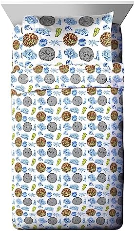 Jay Franco Disney Lilo & Stitch Twin Comforter Set   5 Piece Bedding Includes Sheet Set & Pillow Covers   Super Soft Kids Floral Bedding