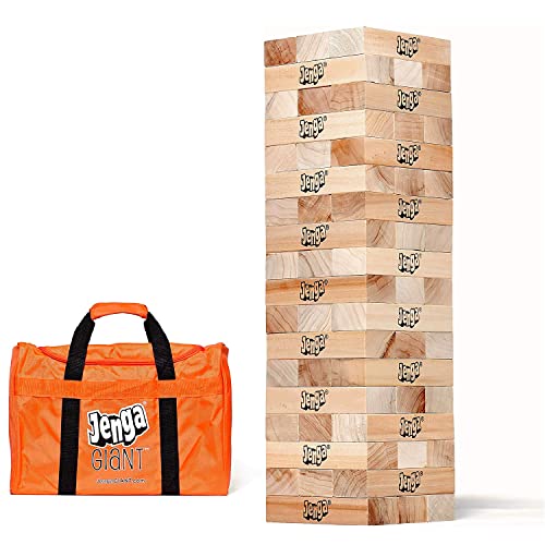 Jenga GIANT   Hardwood Blocks   Stacks to Over 5 feet   Officially Licensed   JS7