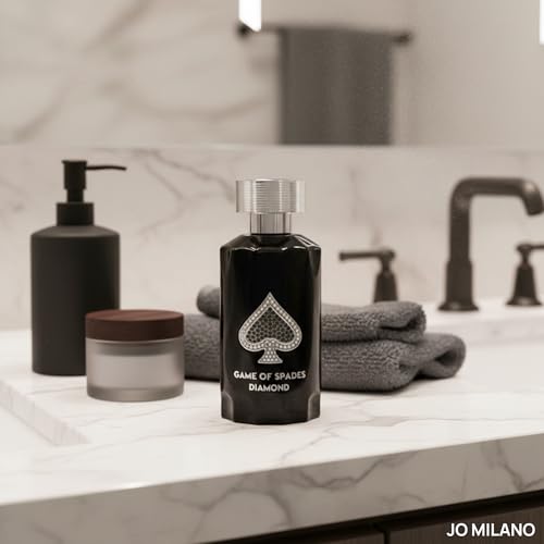 Jo Milano Game of Spades Diamond Parfum Spray   3 4 oz  100ml    Vanilla  Fruity  Amber  Sweet  Musky Scent   Long Lasting Fragrance for Men and Women  Unisex