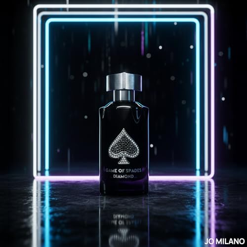 Jo Milano Game of Spades Diamond Parfum Spray   3 4 oz  100ml    Vanilla  Fruity  Amber  Sweet  Musky Scent   Long Lasting Fragrance for Men and Women  Unisex 