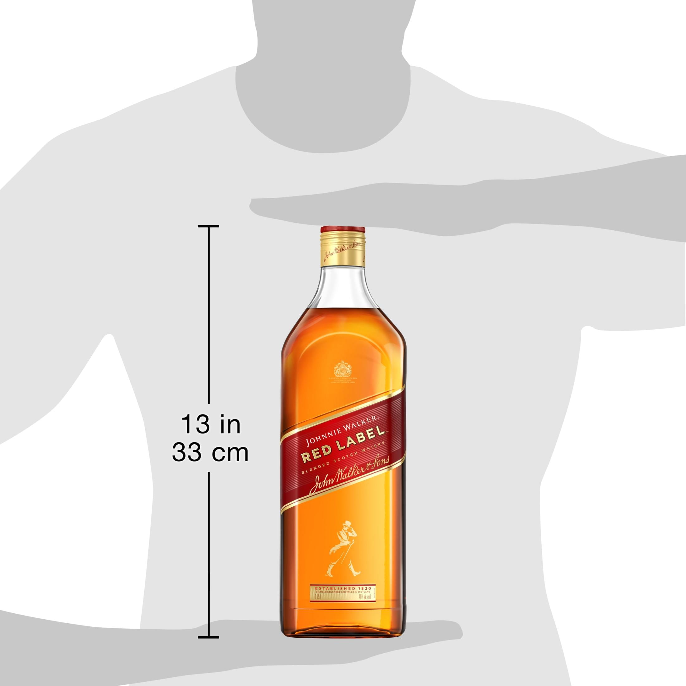 Johnnie Walker Red Label Blended Scotch Whisky  1 75 L  40  ABV