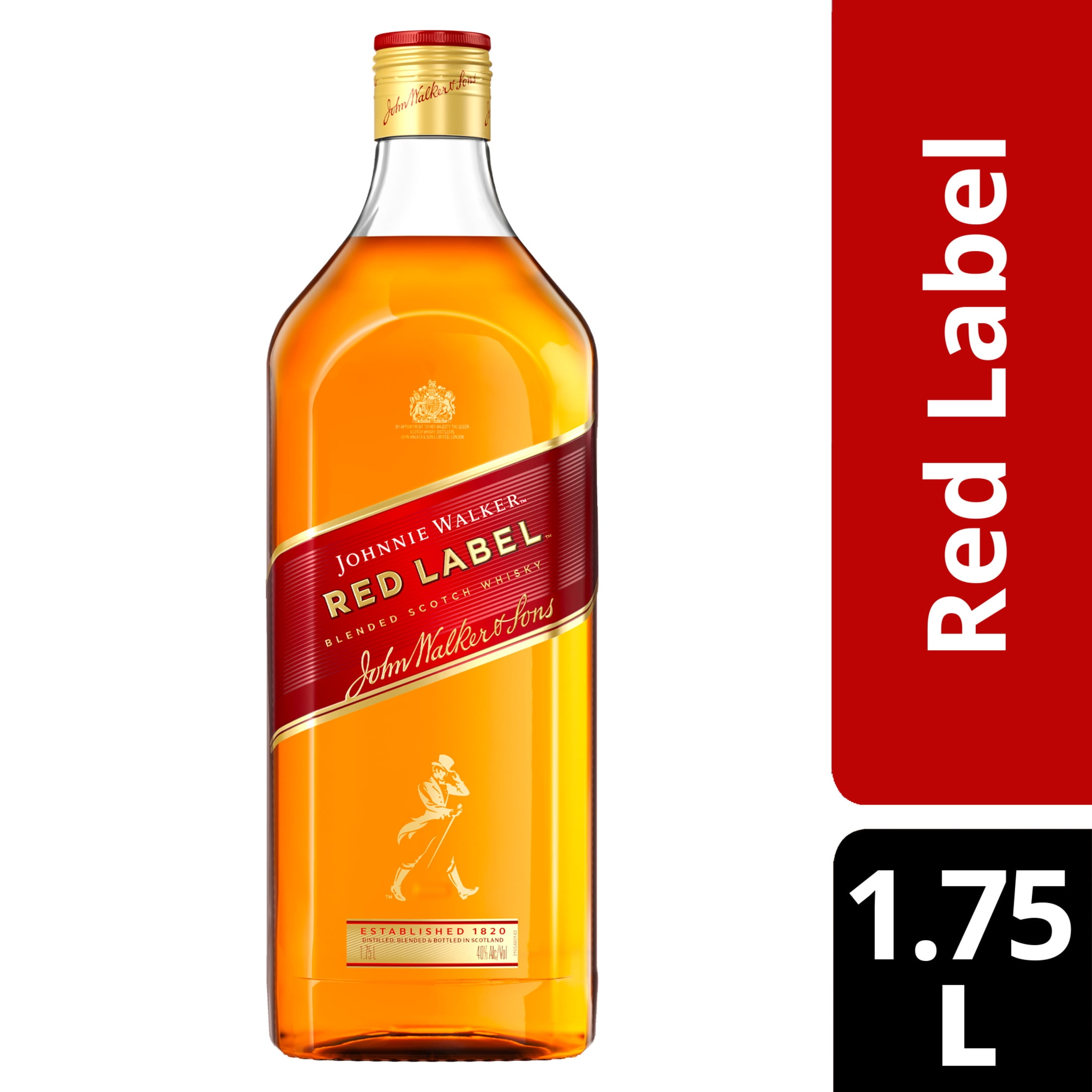 Johnnie Walker Red Label Blended Scotch Whisky  1 75 L  40  ABV