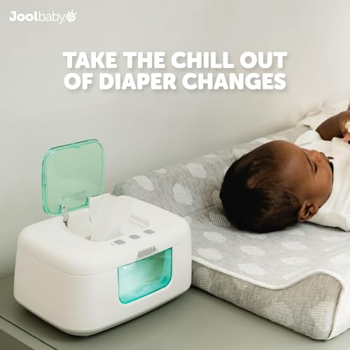 Jool Baby TinyBums Baby Wipe Warmer & Dispenser with LED Changing Light & On/Off Switch  Aqua