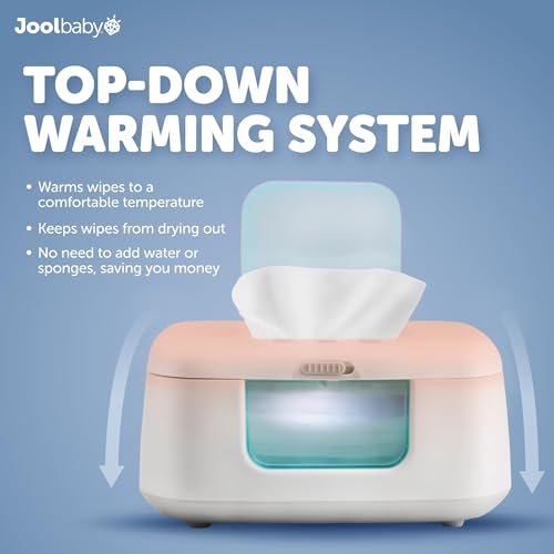 Jool Baby TinyBums Baby Wipe Warmer & Dispenser with LED Changing Light & On/Off Switch  Aqua