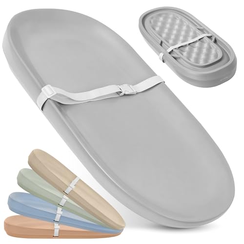 Jool Baby Waterproof Baby Changing Pad   Easy to Clean  Lightweight & Portable   Large Foam Cushion for Comfort  Gray 