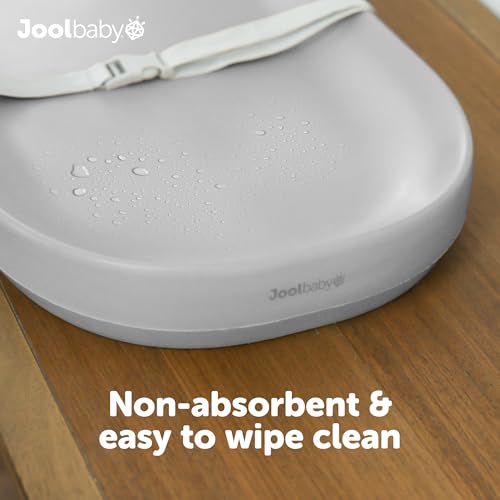 Jool Baby Waterproof Baby Changing Pad   Easy to Clean  Lightweight & Portable   Large Foam Cushion for Comfort  Gray 