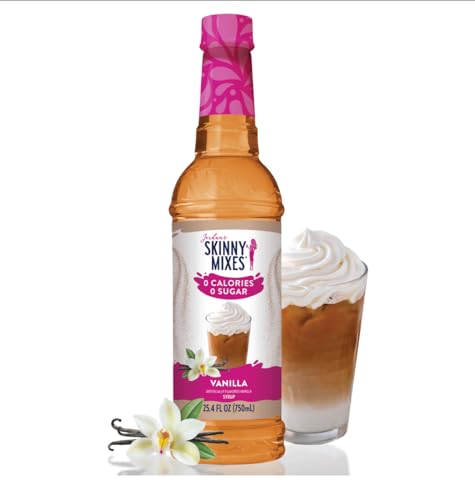 Jordans Skinny Traditional Sugar Free Syrups 750 ml 2 Bottles  Salted Caramel & Vanilla 