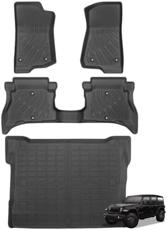Joruoo Floor Mats & Upper Cargo Liner for 2020 2025 2026 Hyundai Venue  TPE Car Floor Mats All Weather Waterproof Heavy Duty Floor Liners Custom Fit for VenueAccessories Automotive