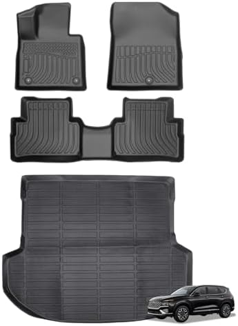 Joruoo Floor Mats & Upper Cargo Liner for 2020 2025 2026 Hyundai Venue  TPE Car Floor Mats All Weather Waterproof Heavy Duty Floor Liners Custom Fit for VenueAccessories Automotive