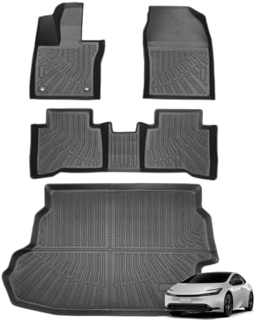 Joruoo Floor Mats & Upper Cargo Liner for 2020 2025 2026 Hyundai Venue  TPE Car Floor Mats All Weather Waterproof Heavy Duty Floor Liners Custom Fit for VenueAccessories Automotive