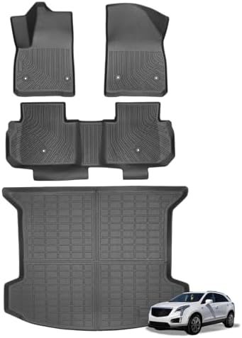 Joruoo Floor Mats & Upper Cargo Liner for 2020 2025 2026 Hyundai Venue  TPE Car Floor Mats All Weather Waterproof Heavy Duty Floor Liners Custom Fit for VenueAccessories Automotive