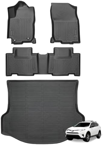 Joruoo Floor Mats & Upper Cargo Liner for 2020 2025 2026 Hyundai Venue  TPE Car Floor Mats All Weather Waterproof Heavy Duty Floor Liners Custom Fit for VenueAccessories Automotive