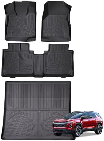 Joruoo Floor Mats & Upper Cargo Liner for 2020 2025 2026 Hyundai Venue  TPE Car Floor Mats All Weather Waterproof Heavy Duty Floor Liners Custom Fit for VenueAccessories Automotive