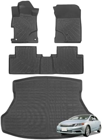 Joruoo Floor Mats & Upper Cargo Liner for 2020 2025 2026 Hyundai Venue  TPE Car Floor Mats All Weather Waterproof Heavy Duty Floor Liners Custom Fit for VenueAccessories Automotive