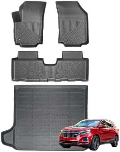 Joruoo Floor Mats & Upper Cargo Liner for 2020 2025 2026 Hyundai Venue  TPE Car Floor Mats All Weather Waterproof Heavy Duty Floor Liners Custom Fit for VenueAccessories Automotive