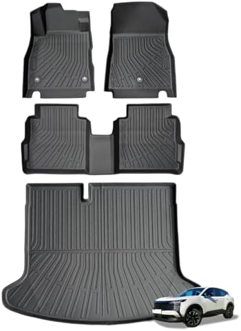 Joruoo Floor Mats & Upper Cargo Liner for 2020 2025 2026 Hyundai Venue  TPE Car Floor Mats All Weather Waterproof Heavy Duty Floor Liners Custom Fit for VenueAccessories Automotive